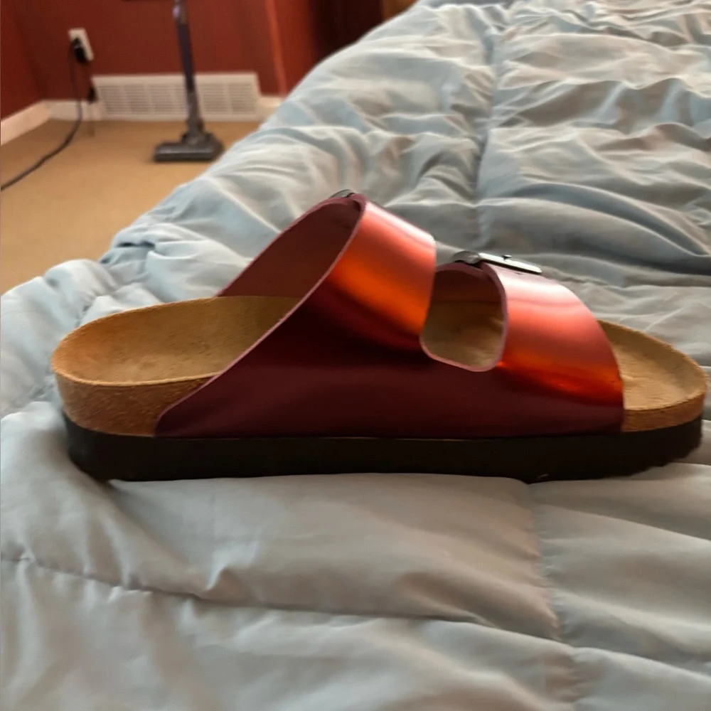 Birkenstock papillio red metallic sandals - Picture 4 of 10